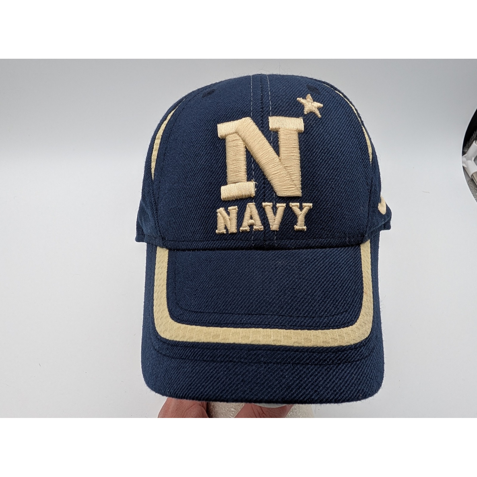 Nike Team Us Navy Midshipmen Hat Navy Blue Gold Adjustable Baseball Cap One Size